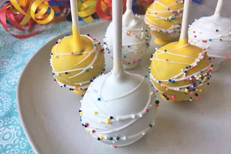Bouquet of decorated cake pops